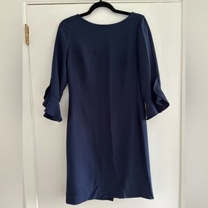 Karl Lagerfeld Navy Long Sleeve Dress